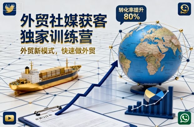 外贸社媒获客独家训练营，外贸新模式，快速做外贸-邪修侠学院