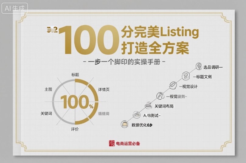 100分完美Listing打造全方案,想要完美listing必须是需要一步一个脚印的