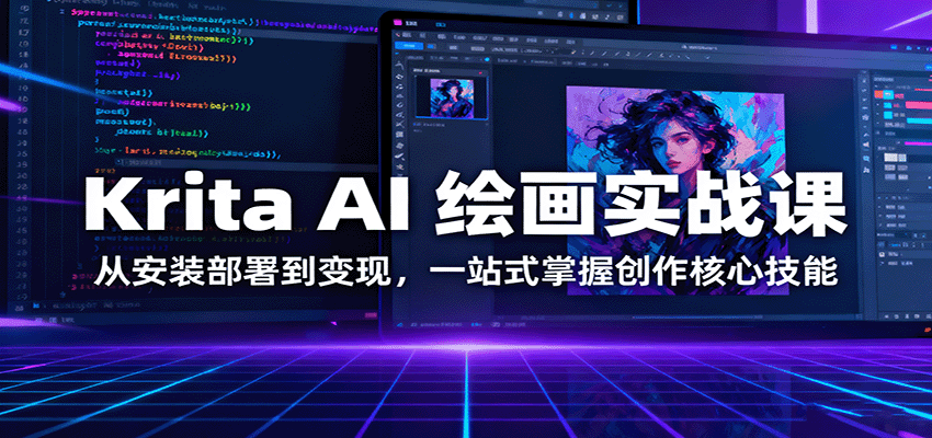 Krita AI 绘画实战课:从安装部署到变现,一站式掌握创作核心技能-邪修侠学院