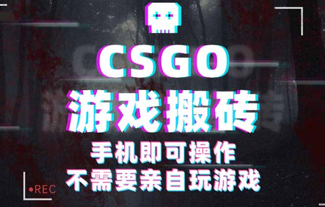 CSGO游戏挂机捡漏,单日扫货500+,年底小高峰上车可吃肉,手机即可操作…-邪修侠学院