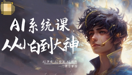 AI系统课程,从小白到大神系统学AI,AI声音-AI绘画-AI视频一门课全掌握-邪修侠学院