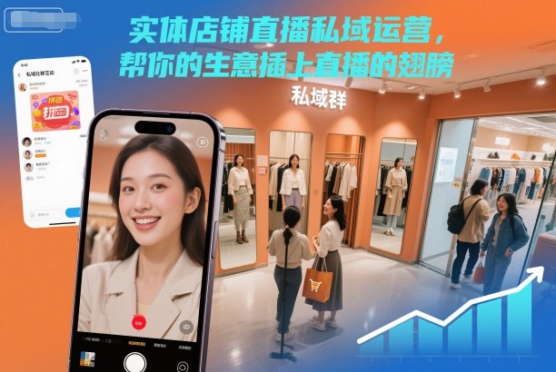 实体店铺直播私域运营，帮你的生意插上直播的翅膀-邪修侠学院