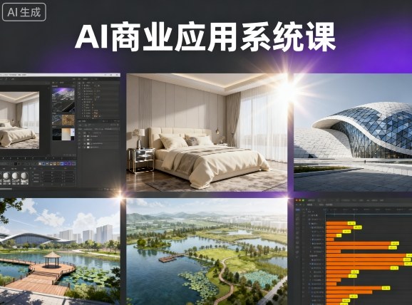 AI商业应用系统课，室内-软装-建筑-景观，智能设计+效果图+动画画实战-邪修侠学院