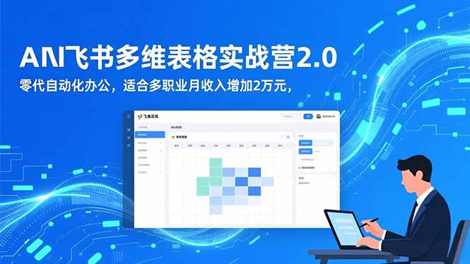 AI+飞书多维表格实战营2.0：零代码自动化办公，适合多职业月收入增加2万元-邪修侠学院