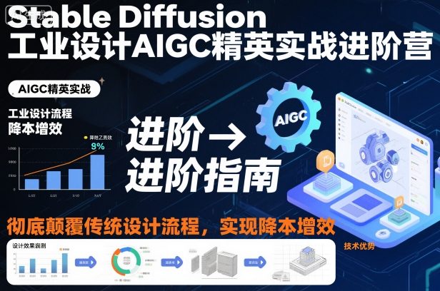 Stable Diffusion工业设计AIGC精英实战进阶营，彻底颠覆传统设计流程，实现降本增效-邪修侠学院
