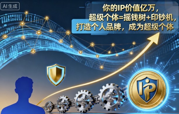 你的IP价值亿万，超级个体=摇钱树+印钞机，打造个人品牌，成为超级个体-邪修侠学院