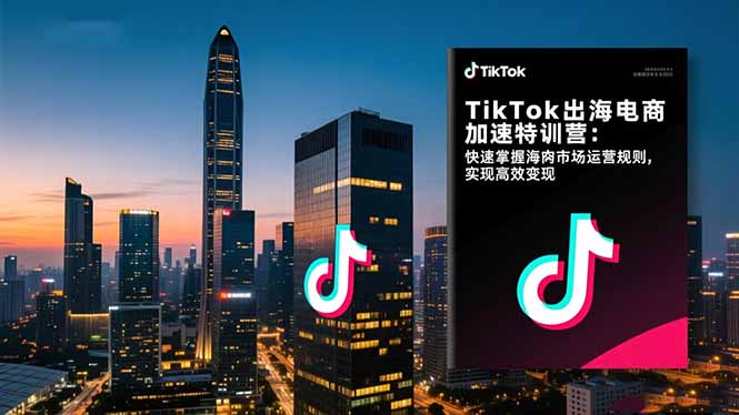 TikTok出海电商加速特训营:快速掌握海外市场运营规则,实现高效变现-邪修侠学院