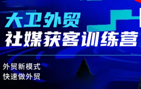 大卫老师·外贸社媒获客独家训练营(更新)-邪修侠学院