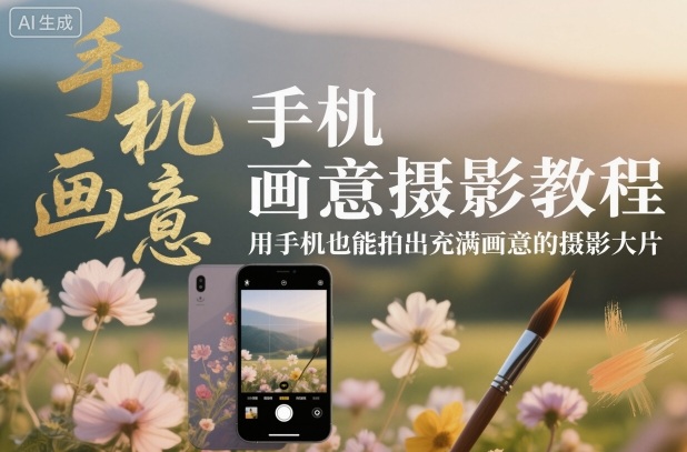 手机画意摄影教程,用手机也能拍出充满画意的摄影大片-邪修侠学院