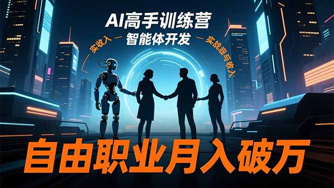 AI高手训练营3.0，ChatGPT，Midjourney，智能体开发，自由职业月入破万-邪修侠学院