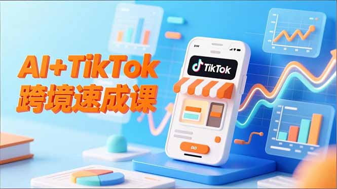 AI+TikTok跨境速成课，智能翻译、店铺定位、流程拆解，7天高效上线运营-邪修侠学院