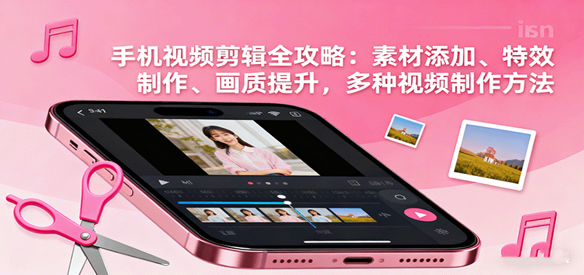 手机视频剪辑全攻略：素材添加、特效制作、画质提升，多种视频制作方法-邪修侠学院