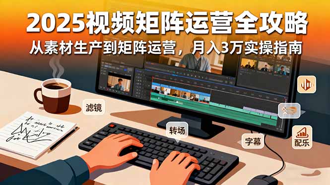 2025短视频矩阵运营全攻略:从素材生产到矩阵运营,月入3万实操指南-邪修侠学院