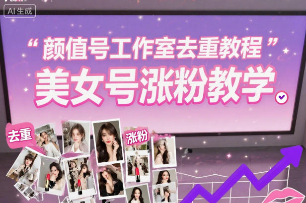颜值号工作室去重教程,美女号涨粉教学-邪修侠学院