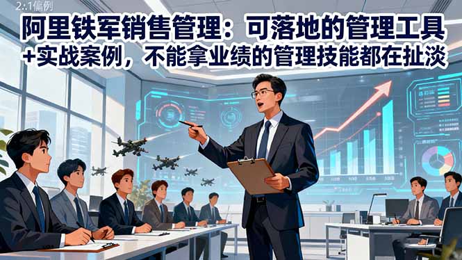 阿里铁军销售管理：可落地的管理工具+实战案例，不能拿业绩的管理都在扯淡-邪修侠学院