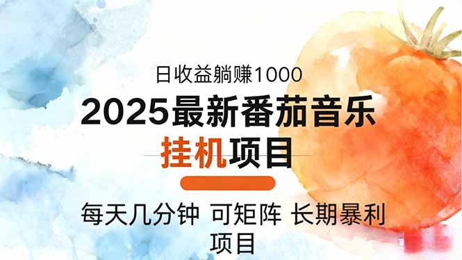2025年最新番茄音乐人挂机项目，每天几分钟，月入1000＋，可矩阵，一台…-邪修侠学院