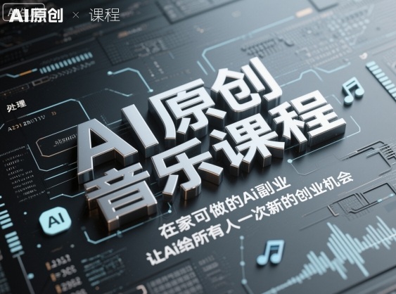 AI原创音乐课程,在家可做的Ai副业,让Ai给所有人一次新的创业机会-邪修侠学院