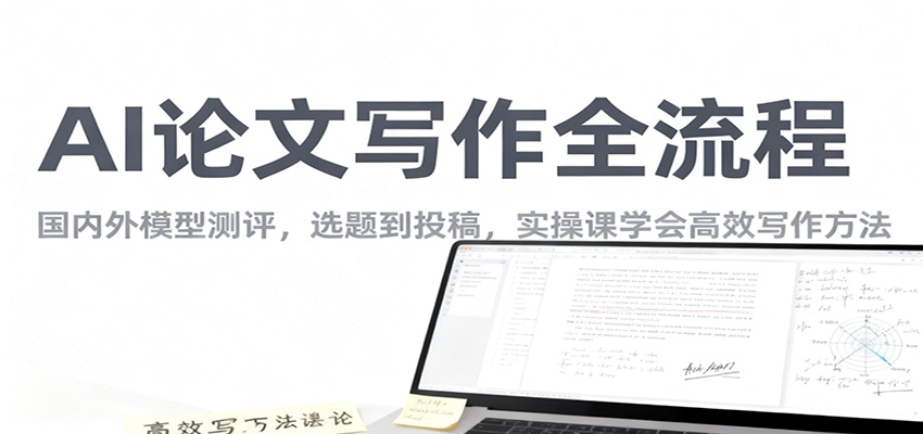 AI论文写作全流程，国内外模型测评，选题到投稿，实操课学高效写作方法-邪修侠学院