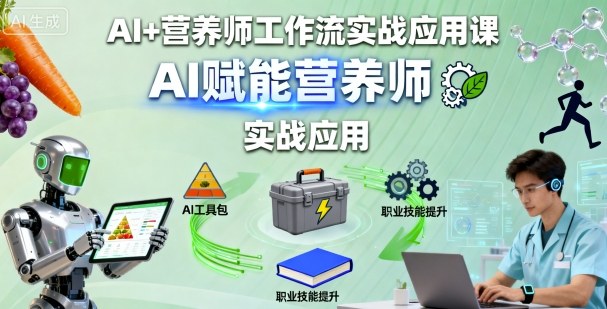 AI+营养师工作流实战应用课，AI赋能营养师-邪修侠学院