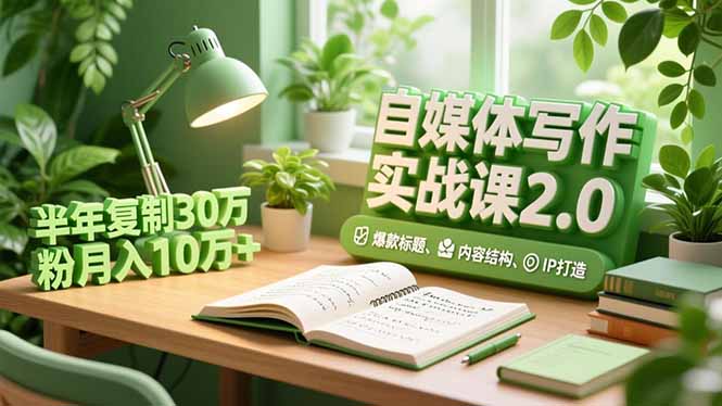 自媒体写作实战课2.0，爆款标题、内容结构、IP打造，半年复制30万粉月入10万+-邪修侠学院