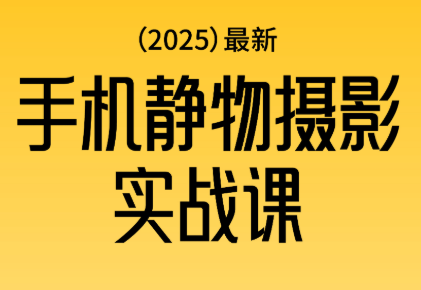 金老师·2025爆款手机静物摄影实战课-邪修侠学院