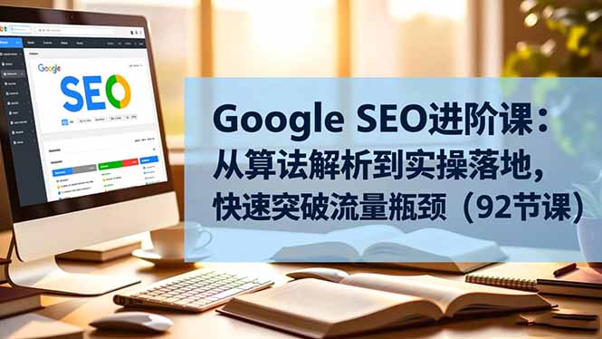 Google SEO进阶课：从算法解析到实操落地，快速突破流量瓶颈(92节课-邪修侠学院